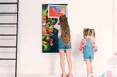 Tabla piši-briši v obliki veganske mize
