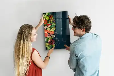 Tabla piši-briši v obliki veganske mize