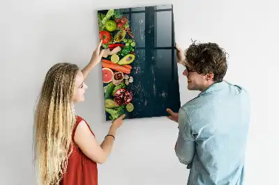 Tabla piši-briši v obliki veganske mize