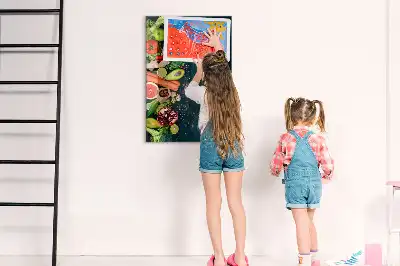 Tabla piši-briši v obliki veganske mize