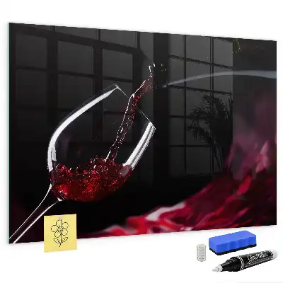 Magnetna bela tabla piši-briši vino