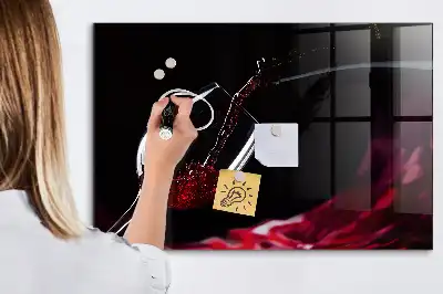 Magnetna bela tabla piši-briši vino