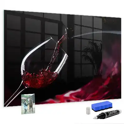 Magnetna bela tabla piši-briši vino