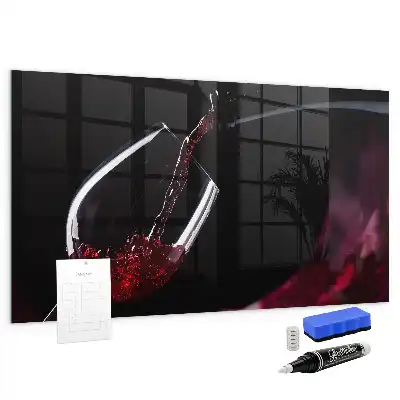 Magnetna bela tabla piši-briši vino