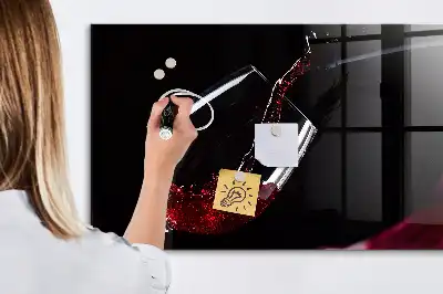 Magnetna bela tabla piši-briši vino