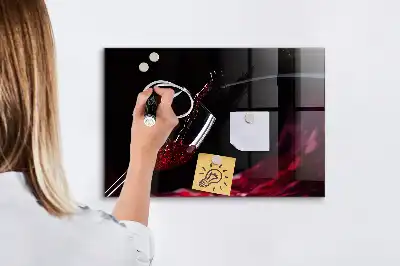 Magnetna bela tabla piši-briši vino