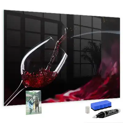 Magnetna bela tabla piši-briši vino