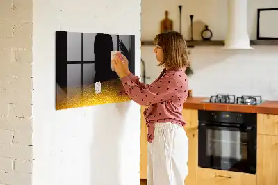 Pomarančni sok z magnetno tablo piši briši