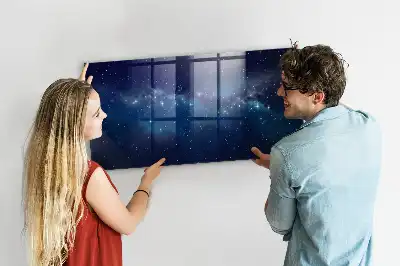 Magnetna tabla za pisanje z motivom temnega neba in zvezd