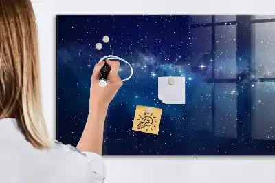 Magnetna tabla za pisanje z motivom temnega neba in zvezd