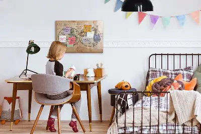 Zemljevid sveta magnetna tabla za pisanje