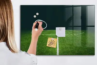 Magnetna tabla piši-briši v obliki nogometnega igrišča
