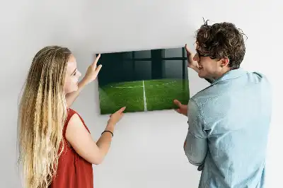 Magnetna tabla piši-briši v obliki nogometnega igrišča