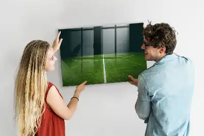 Magnetna tabla piši-briši v obliki nogometnega igrišča