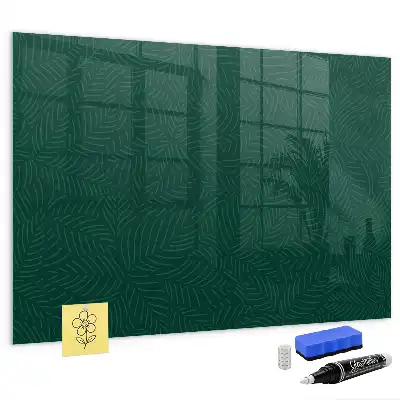 Magnetna tabla za pisanje z vzorcem listov