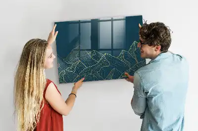 Magnetna tabla za pisanje skica gora