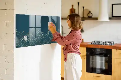 Magnetna tabla za pisanje skica gora