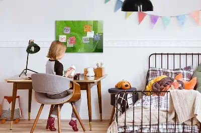 Magnetna tabla piši-briši v motivu moderni valovi