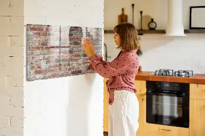 Magnetna tabla piši briši z vzorcem opečnate stene