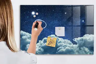 Magnetna tabla za pisanje z motivom nočnega vzdušja