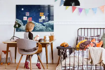 Magnetna tabla za pisanje z motivom nočnega vzdušja