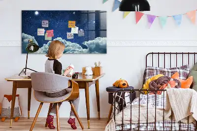 Magnetna tabla za pisanje z motivom nočnega vzdušja