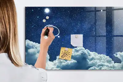 Magnetna tabla za pisanje z motivom nočnega vzdušja