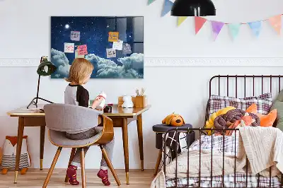 Magnetna tabla za pisanje z motivom nočnega vzdušja