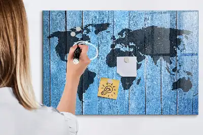 Magnetna tabla piši briši zemljevid sveta