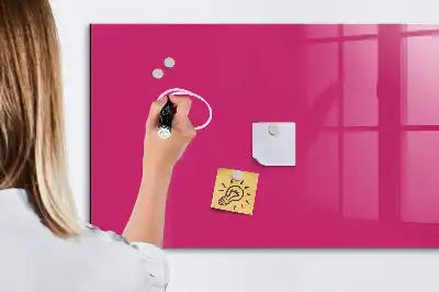Magnetna tabla piši-briši intenzivno rožnate barve