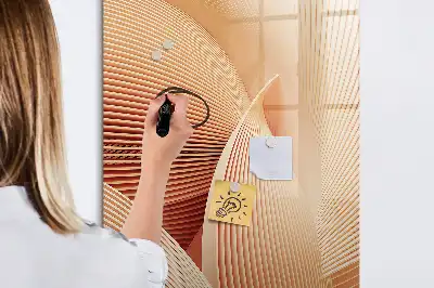 Piši briši tabla z abstraktnim vzorcem valov