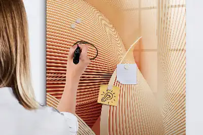 Piši briši tabla z abstraktnim vzorcem valov