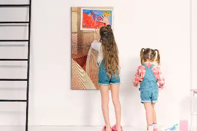 Piši briši tabla z abstraktnim vzorcem valov