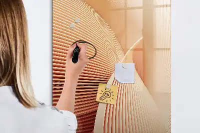 Piši briši tabla z abstraktnim vzorcem valov