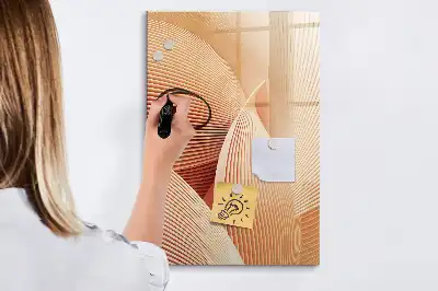 Piši briši tabla z abstraktnim vzorcem valov
