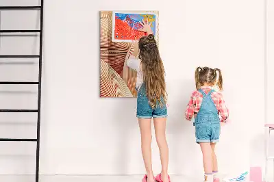 Piši briši tabla z abstraktnim vzorcem valov