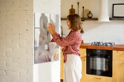 Piši briši tabla z motivom akvarelnih rastlin