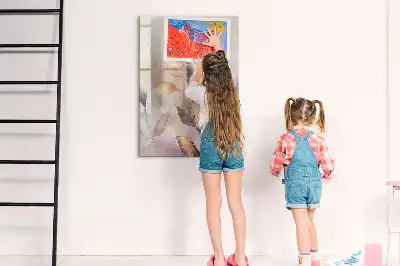 Piši briši tabla z motivom akvarelnih rastlin