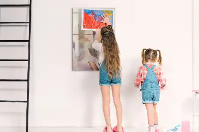 Piši briši tabla z motivom akvarelnih rastlin