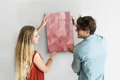 Piši briši tabla z motivom abstrakcije trikotnikov