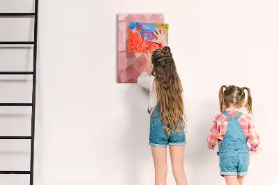 Piši briši tabla z motivom abstrakcije trikotnikov
