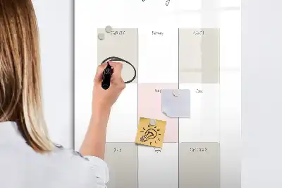 Letni načrtovalec tabla piši briši