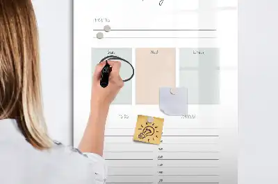 Piši-briši tabla dnevni načrtovalec