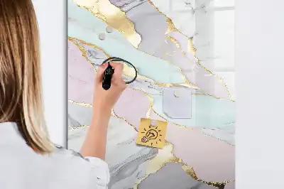 Piši briši tabla z dekorativnim vzorcem marmorja