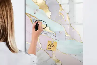 Piši briši tabla z dekorativnim vzorcem marmorja