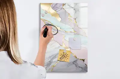 Piši briši tabla z dekorativnim vzorcem marmorja