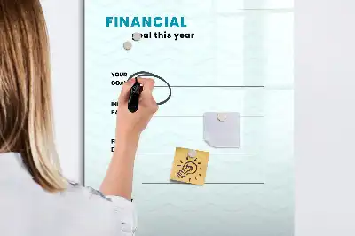 Piši briši tabla finančni načrtovalec