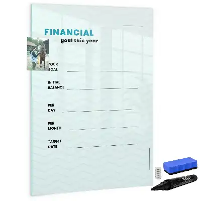 Piši briši tabla finančni načrtovalec