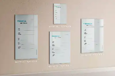 Piši briši tabla finančni načrtovalec