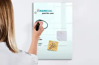 Piši briši tabla finančni načrtovalec